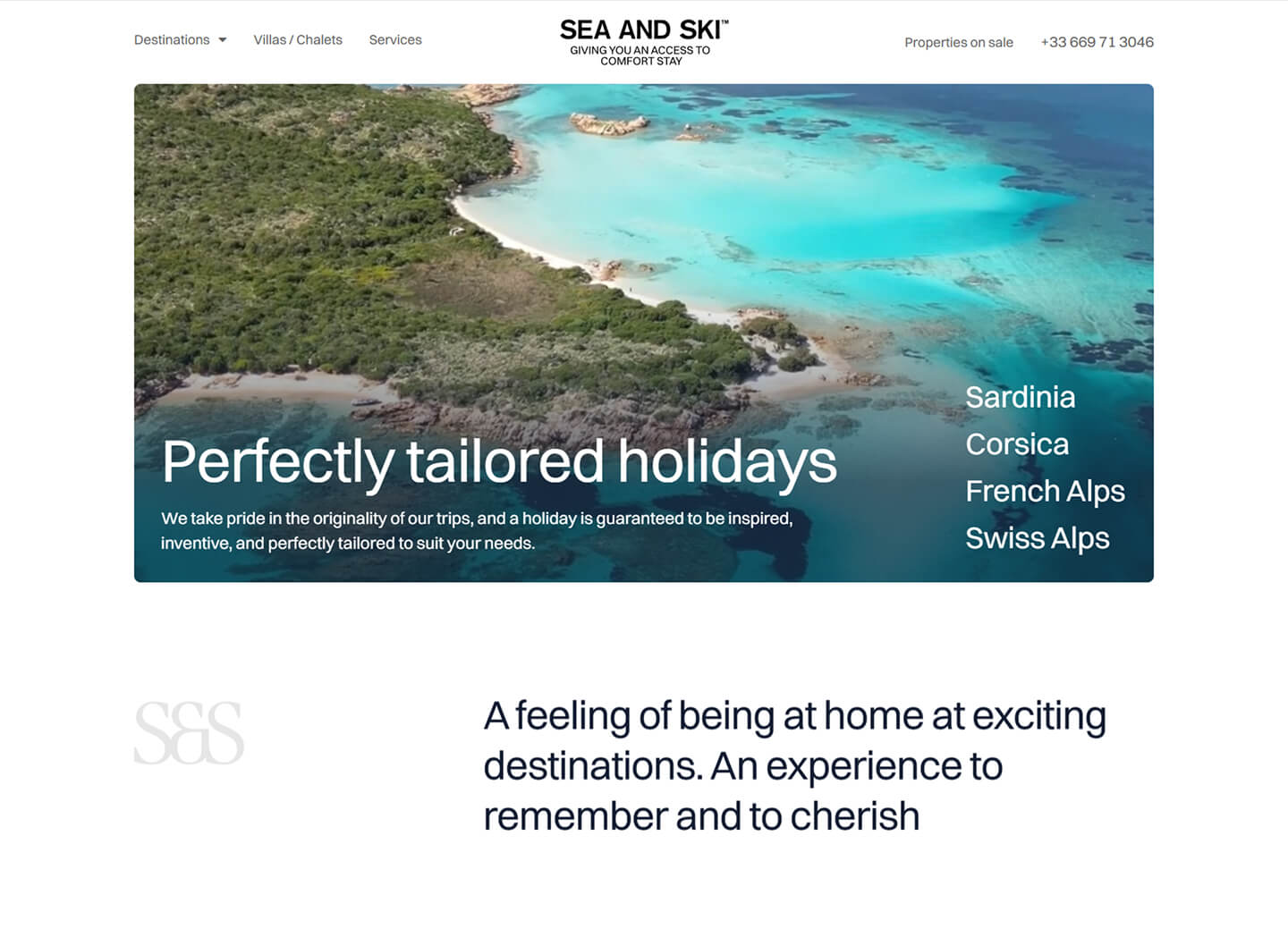homepage of Sea&Ski